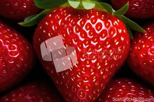 Image of Fresh strawberry background