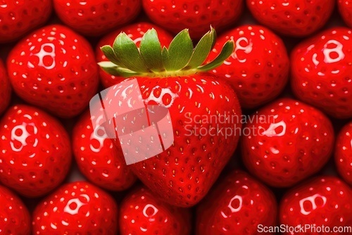 Image of Fresh strawberry background