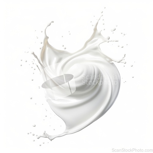 Image of Milk splash on white