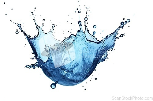 Image of Water splash on white