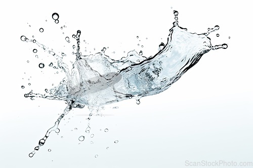 Image of Water splash on white