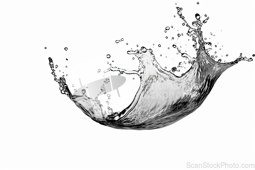 Image of Water splash on white