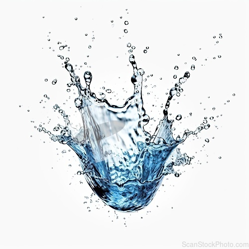 Image of Water splash on white