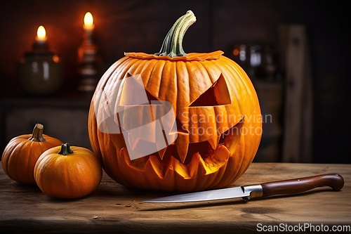 Image of Big pumpkin for Halloween