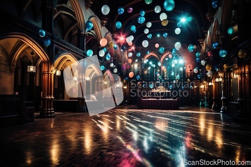 Image of Decorated place for a night party