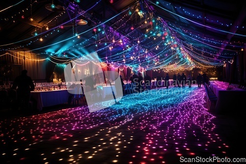 Image of Decorated place for a night party