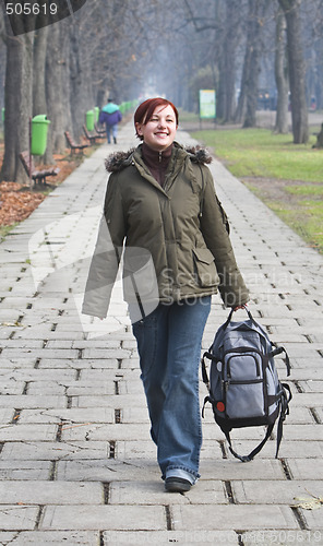 Image of Walking in an autumn park