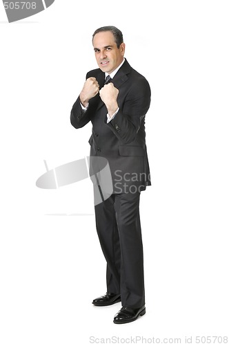 Image of Businessman on white background