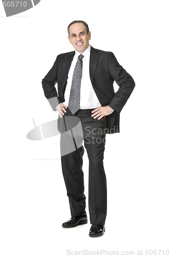 Image of Businessman on white background