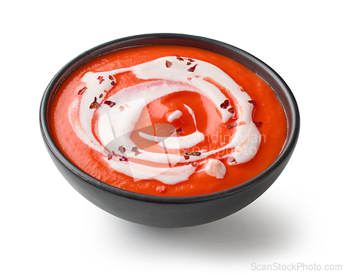 Image of bowl of vegetable cream soup