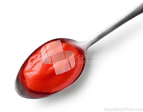 Image of spoon of vegetable puree