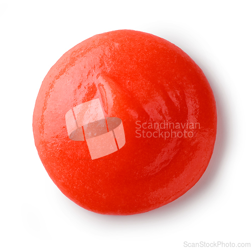 Image of tomato puree on white background