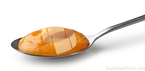 Image of spoon of vegetable puree