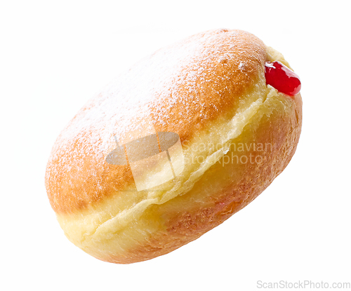 Image of freshly baked jelly donut