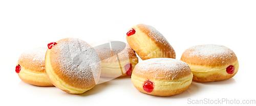 Image of freshly baked jelly donuts