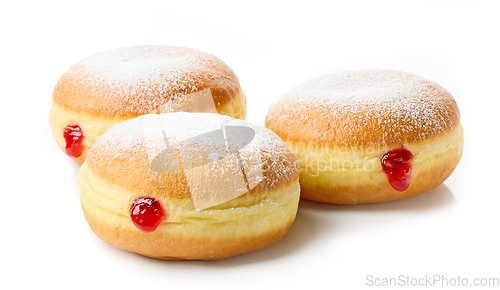 Image of freshly baked jelly donuts