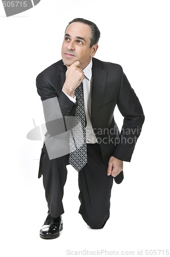 Image of Businessman on white background