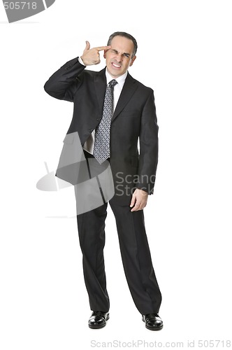 Image of Businessman on white background