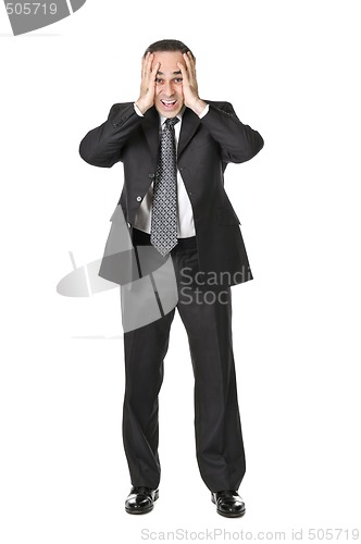 Image of Businessman on white background