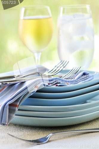 Image of Plates and cutlery