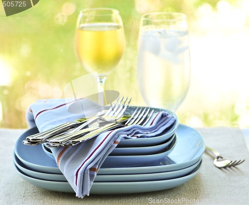 Image of Plates and cutlery