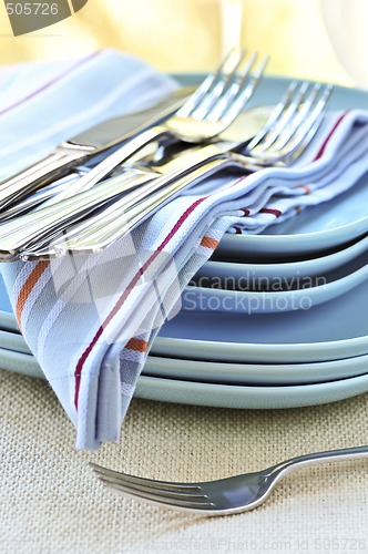 Image of Plates and cutlery