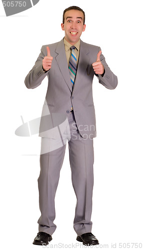 Image of Excited Businessman