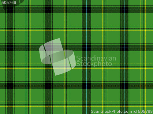 Image of Green Scottish tartan