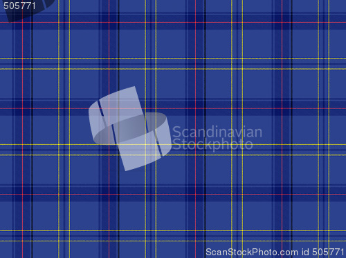 Image of Blue Scottish tartan