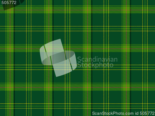 Image of Green Scottish tartan