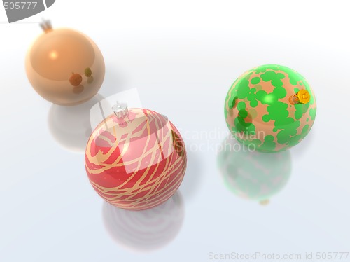 Image of Christmas baubles
