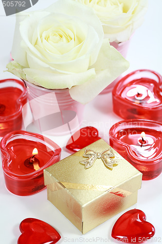 Image of Table setting for Valentine