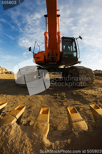 Image of Bucket of a backhoe