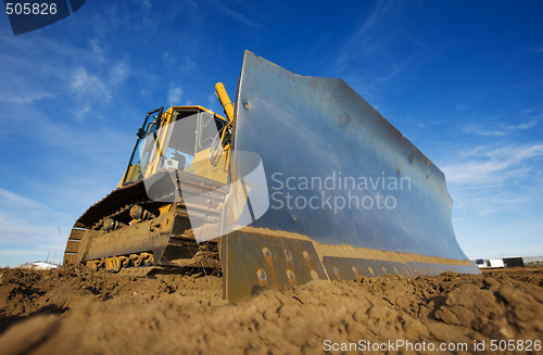 Image of Yellow bulldozer