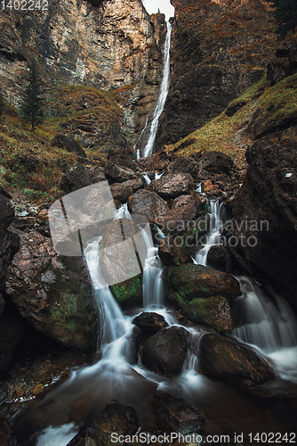 Image of Big waterfall Giraffe on river Shinok