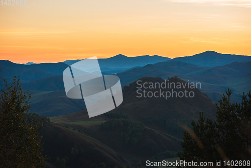 Image of Beauty dawn in the mountains