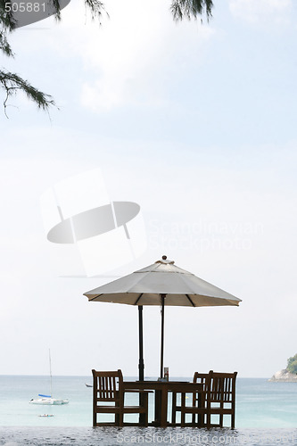 Image of Table at the beach