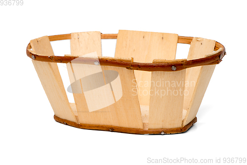 Image of Wicker Basket Isolated