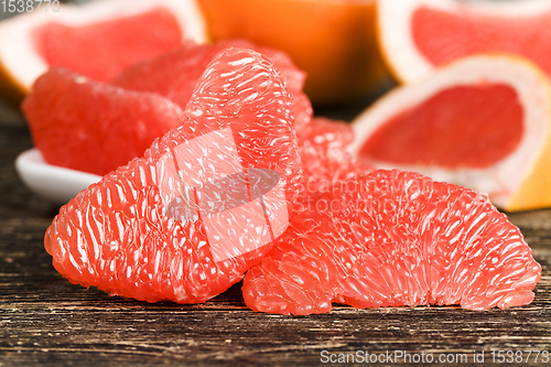 Image of red grapefruit, close-up