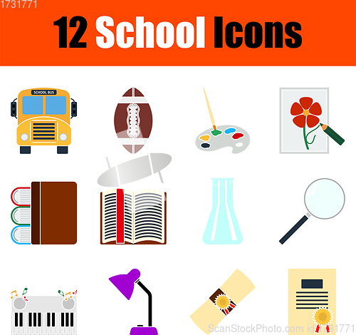 Image of School Icon Set