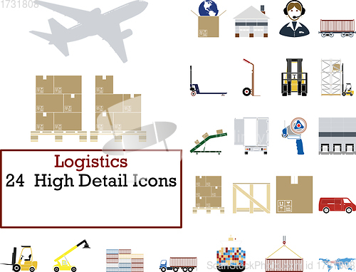 Image of Logistics Icon Set
