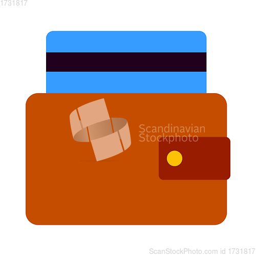 Image of Credit Card Get Out From Purse Icon