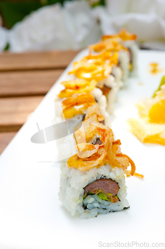 Image of Japanese sushi rolls Maki Sushi