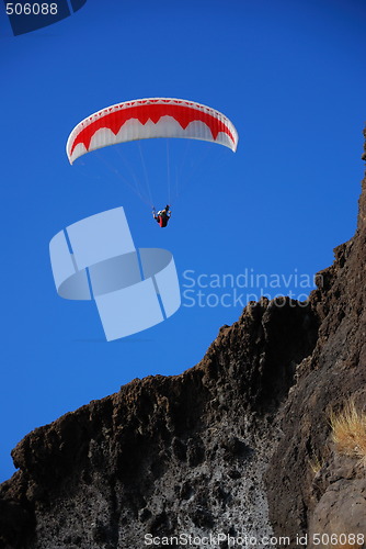 Image of Paraglider over Madeira