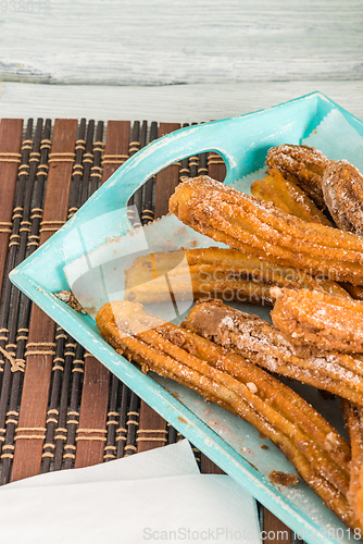 Image of Traditional churros with hot chocolate 