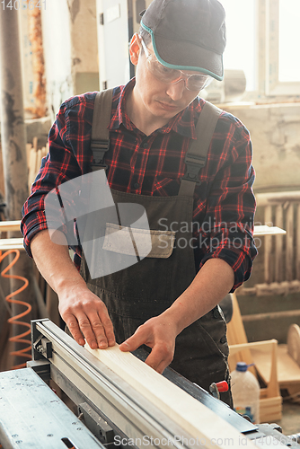 Image of Carpenter planed wooden block