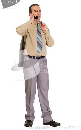 Image of Man Talking On Cell