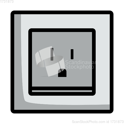 Image of USA Electrical Socket Icon