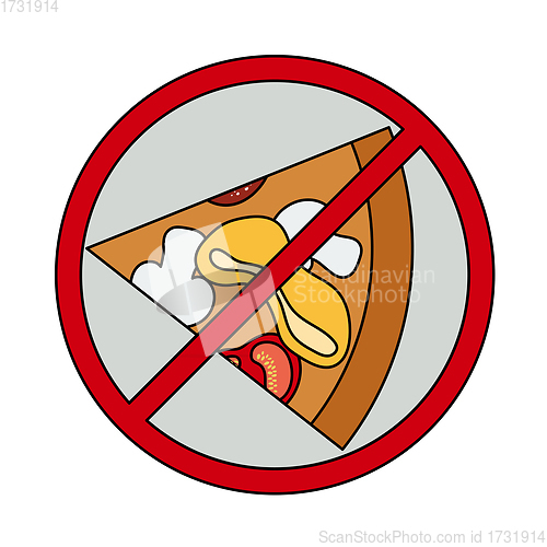 Image of Icon Of Prohibited Pizza