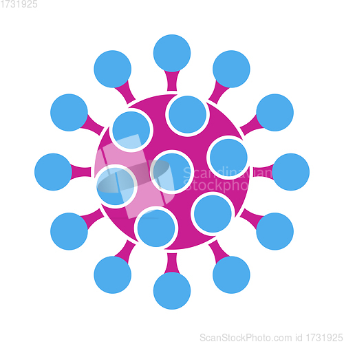 Image of Coronavirus Molecule Icon